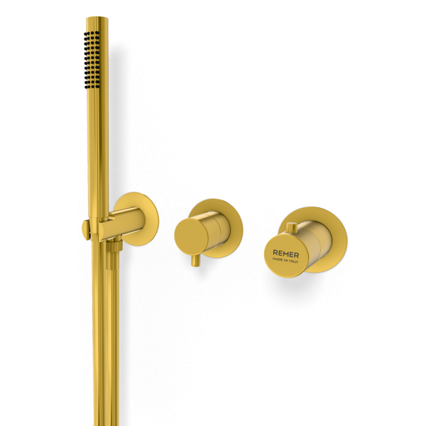 Смеситель для душа Remer X Style XT97D2PWBDO, золото глянцевое