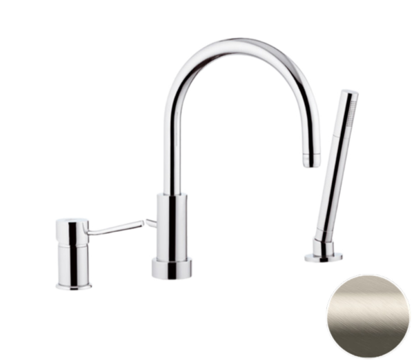 Смеситель для ванны Remer Minimal N072XV, сталь