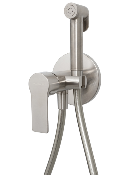 Гигиенический душ со смесителем Mariani Kali B16185KLW, нержавеющая сталь