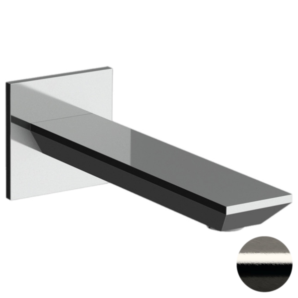 Излив настенный 18 см Remer Edge 91EGNP, никель брашированный