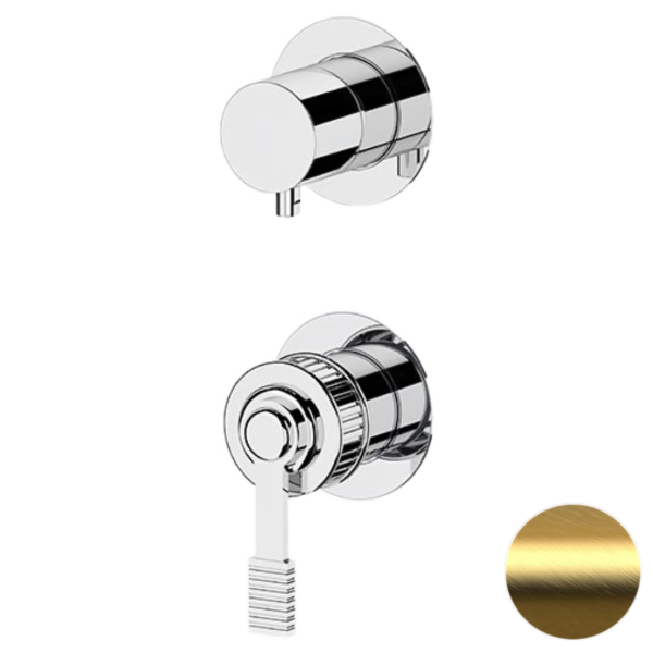 Смеситель для душа Remer Atelier AL92PWBBG, золото брашированное