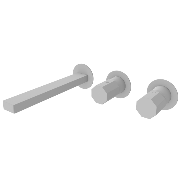 Смеситель для ванны Remer Ottagono ON54D3PWBBO, белый матовый