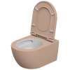 Чаша подвесного унитаза биколор со смывом Eco Clean (торнадо) GSG Ceramic Design Like LKWCSOECBI000/032, White/Cipria Matt