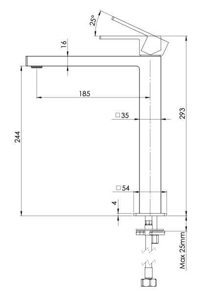 Смеситель для раковины Mariani Rebel A37398RE12, белый матовый