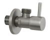 Запорный вентиль 1/2*1/2 Remer 128L1212NPO, никель матовый брашированный