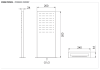 Верхний душ настенный 50x20 см Remer 350SSX