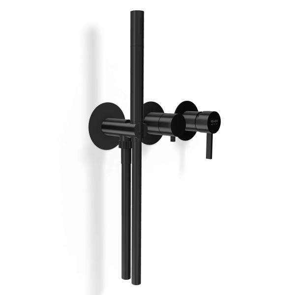 Смеситель для душа Remer Metrica MC97D2PCFP, черный брашированный хром