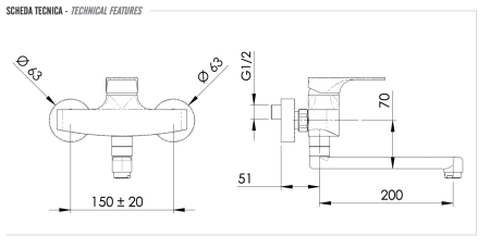 Смеситель для кухни Remer Class Line L41