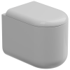 Приставной унитаз Eco Clean (торнадо) с крышкой и креплением GSG Ceramic Design Petra RUPEWCSET01EC000PFI, белый глянцевый