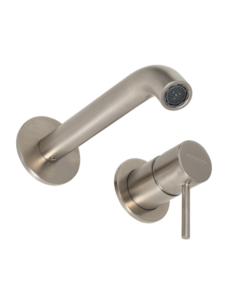 Смеситель для раковины Mariani Next B16565NSP, нержавеющая сталь