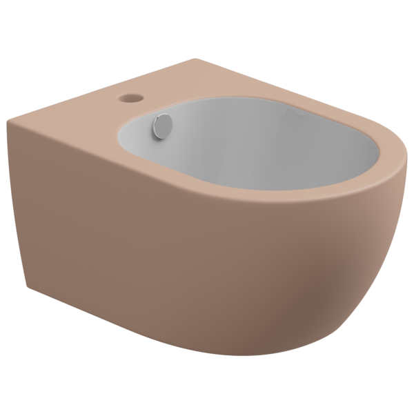 Биде подвесное биколор GSG Ceramic Design Like LKBISOBI000/032, White/Cipria Matt