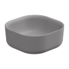 Раковина накладная 42 см GSG Ceramic Design Hit! HILAVQU42038, Fumo Matt