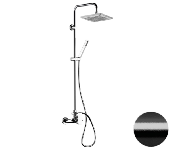 Душевая система Remer Energy EY37X7SS9SSCFP, черный брашированный хром
