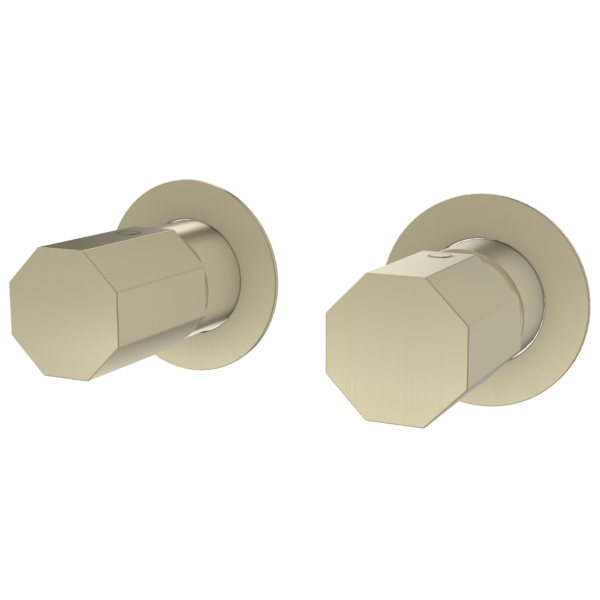 Смеситель для душа Remer Ottagono ON92ZPWBNZ, никель брашированный PVD