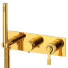 Смеситель для душа Remer Atelier AL97D2WBDO, золото глянцевое