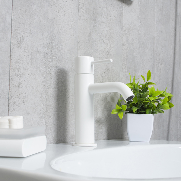 Смеситель для раковины Mariani Next A37380NS12, белый матовый