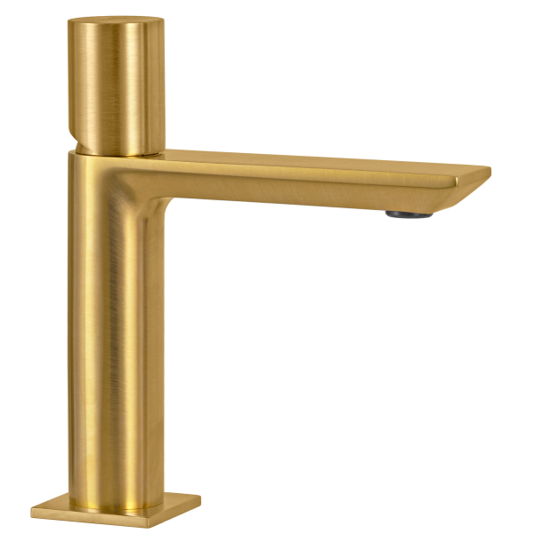 Смеситель для раковины Remer Edge EG512BG, золото брашированное