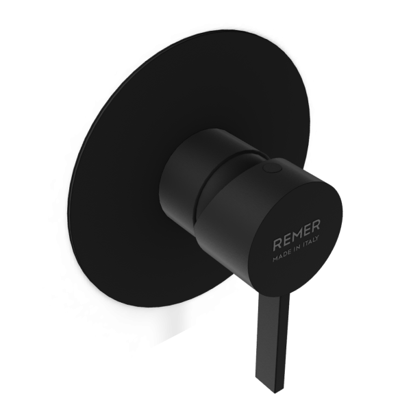 Смеситель для душа Remer Metrica MC30LNO, черный матовый