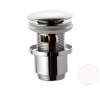 Донный клапан с переливом 1”1/4 Remer 905CC2114BO, белый матовый