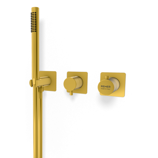 Смеситель для душа Remer X Style XT97D3QPWBDO, золото глянцевое