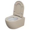 Чаша подвесного унитаза биколор со смывом Eco Clean (торнадо) GSG Ceramic Design Like LKWCSOECBI000/034, White/Sabbia Matt