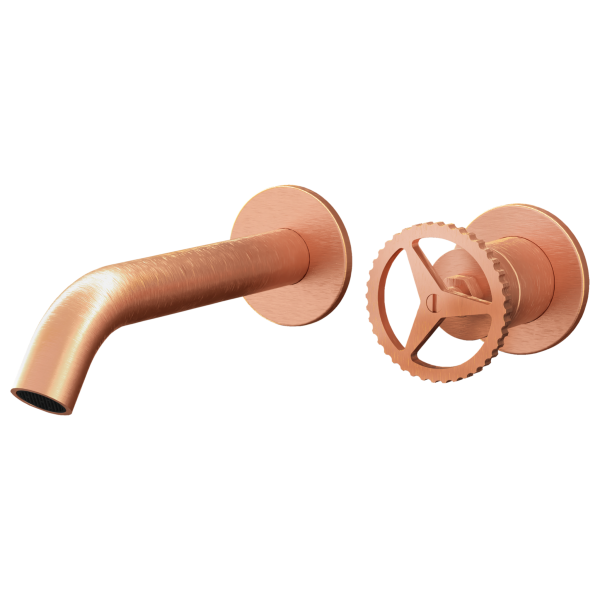 Смеситель для раковины Remer Chrono CH15PWBRP, медь брашированная