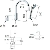 Смеситель для ванны Remer Dream D07