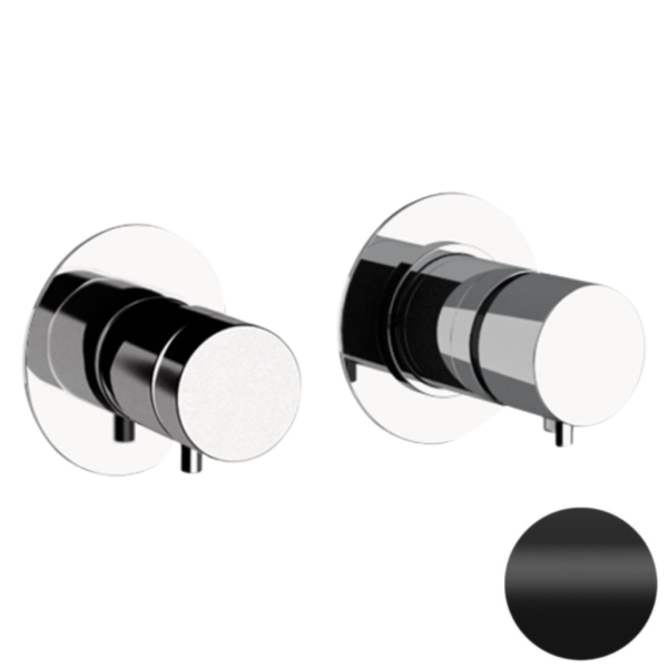 Смеситель термостатический для душа Daniel Tokyo TXT62515, чёрный матовый