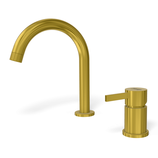 Смеситель для раковины Remer Metrica MC57HS, латунь брашированная PVD