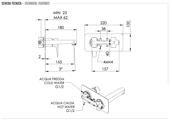 Смеситель для раковины Remer Winner W15