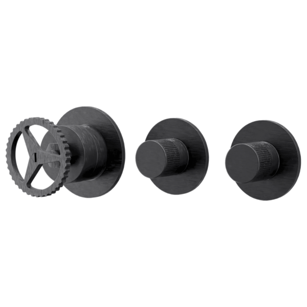 Смеситель для душа Remer Chrono CH98D2PWBCFP, черный брашированный хром