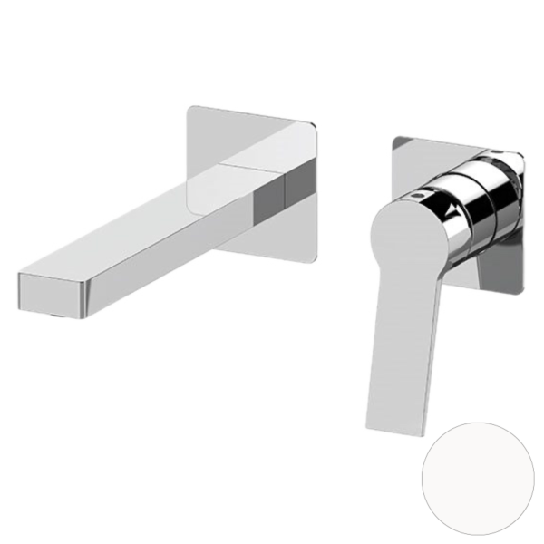 Смеситель для раковины Remer Slash SL15PBO, белый матовый