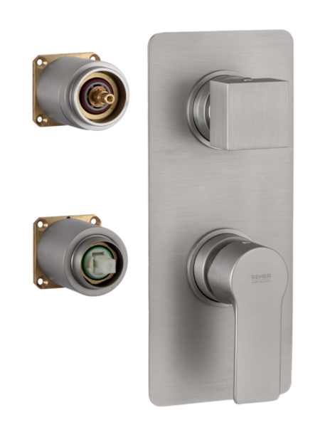 Смеситель для душа Remer Energy EY92KBNPO, никель матовый брашированный
