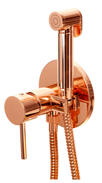 Гигиенический душ со смесителем Remer X Style X65WRL, медь глянцевая