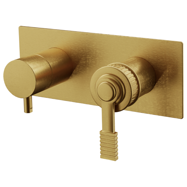 Смеситель для душа Remer Atelier AL93ZWBBG, золото брашированное