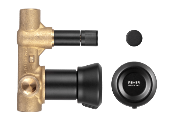 Смеситель для душа Remer Element ET09HNO, черный матовый