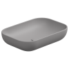 Раковина накладная 60x42 см GSG Ceramic Design Easy EALAVRE60038, Fumo Matt
