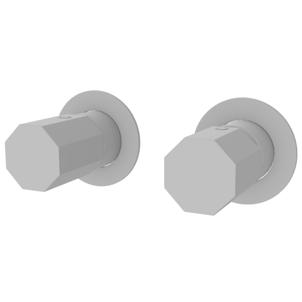 Смеситель для душа Remer Ottagono ON92ZPWBBO, белый матовый