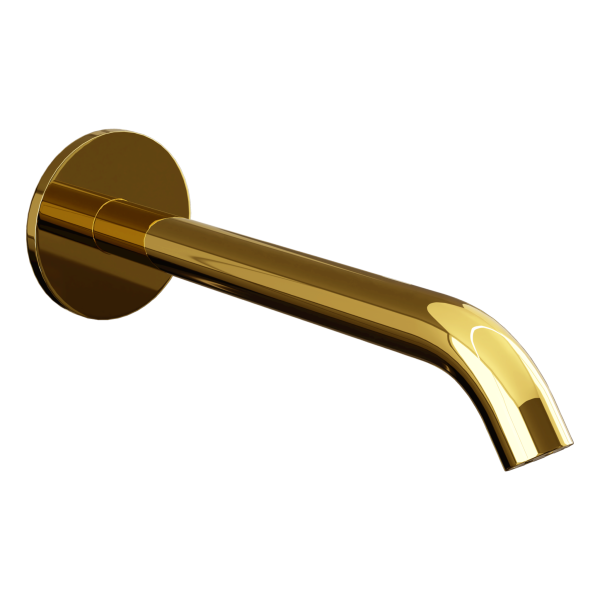 Излив настенный 19 см Remer X Style 91XLDO, золото глянцевое