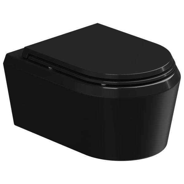 Чаша подвесного унитаза GSG Ceramic Design Cruise CRWCSO002, черный глянцевый