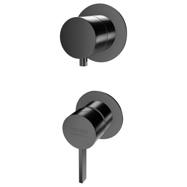 Смеситель для душа Remer Metrica MC93PWBCFP, черный брашированный хром