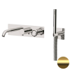 Смеситель для ванны Remer Element ET53D2WBBG, золото брашированное