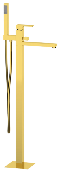 Смеситель для ванны Remer Absolute AU08DO, золото глянцевое