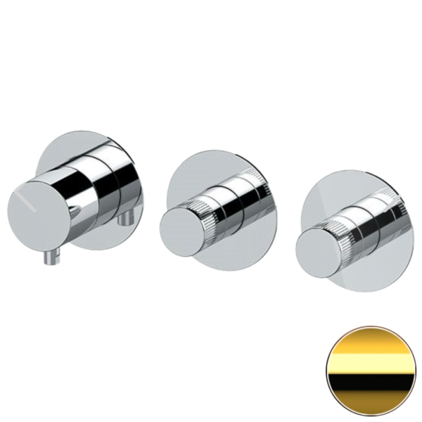 Смеситель для душа Remer X Style N98D2PWBDO, золото глянцевое