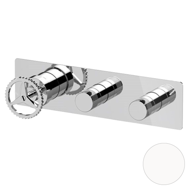 Смеситель для душа Remer Chrono CH98D2WBBO, белый матовый