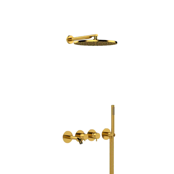 Душевая система Mariani Next B2217HNXP3TB30, золото брашированное