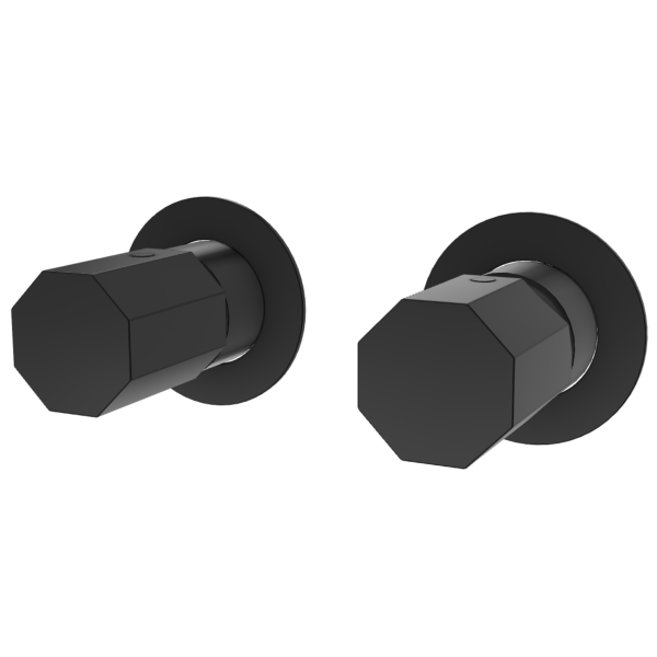 Смеситель для душа Remer Ottagono ON92ZPWBCFP, черный брашированный хром