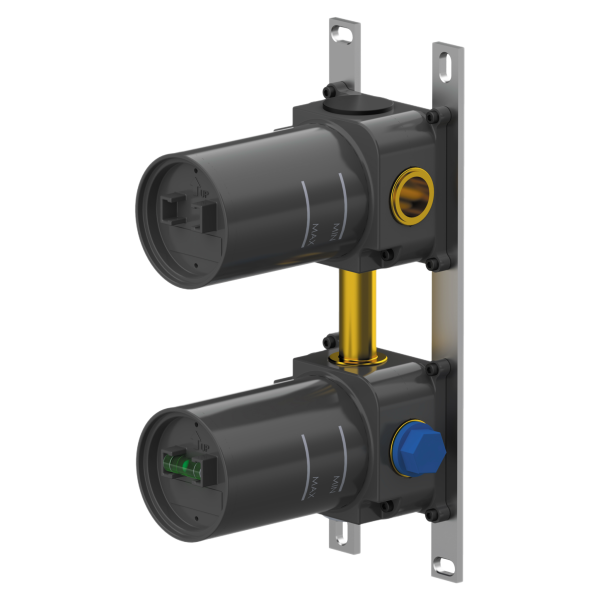 Скрытая часть вертикальная на 2 выхода Remer WBOX92