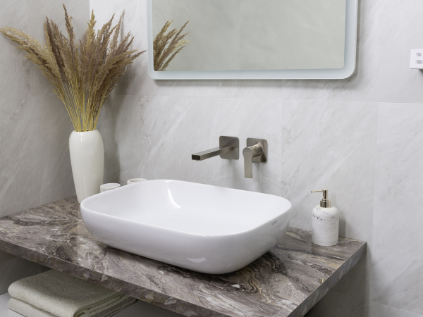 Смеситель для раковины Mariani Kali B16565KLP, нержавеющая сталь