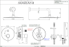 Душевая система Mariani Next B1416BNSTB30, черный матовый